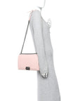 Lambskin Quilted New Medium Boy Flap Light Pink