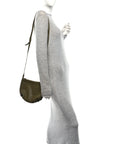 Nappa Intrecciato Crossbody Olive