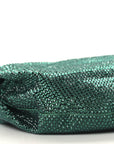 Crystal Embellished Satin Mini Hotfix Jodie Emerald