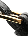 Lambskin Tag Bowling Bag Black