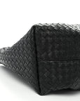 Calfskin Intrecciato Pinacoteca Reversible Tote Black Fondant