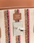 Toile Swift Broderie Shoulder Birkin Light 39 Gold Fauve Rose Pop Black