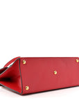 GCCIssima Signature Small Padlock Top Handle Bag Hibiscus Red