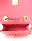 Lambskin Quilted Mini Trendy CC Chain Wallet Pink