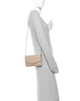 Grain De Poudre Monogram Uptown Chain Wallet Dark Beige