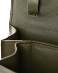 Box Calfskin Teen Classic Box Flap Bag Dark Olive