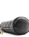 Calfskin Matelasse Mini GG Marmont 2.0 Bucket Bag Black