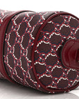 GG Shadow Monogram Ophidia Top Handle Bowler Bag Rosso Ancora Red