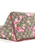 Soft GG Supreme Monogram Blooms Medium Crossbody Tote Beige Multicolor Dry Rose