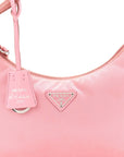 Tessuto Nylon Saffiano Mini Re-Edition 2000 Bag Rosa