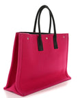 Wool Rive Gauche Tote Fuchsia