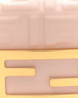 Nappa Matisse FF Embossed Nano Maxi Buckle Baguette Charm Rosa Quarzo