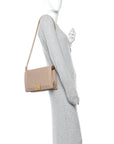 Caviar Quilted New Medium Boy Flap Dark Beige