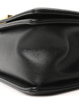 Caviar Quilted Medium Boy Flap Black