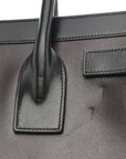 Calfskin Bi-Color Small Sac De Jour Burgundy Black