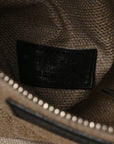 Linen Calfskin Small Rive Gauche Tote Greggio Natural