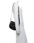 Box Calfskin Medium Bobby Flap Black