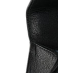 Grained Calfskin Bee Star Small Padlock Shoulder Bag Black