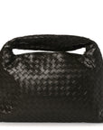 Calfskin Intrecciato Small Hop Kaki