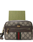 GG Supreme Monogram Web Mini Ophidia Shoulder Bag Brown