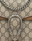 GG Supreme Monogram Mini Dionysus Shoulder Bag Taupe