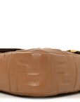 Nappa FF 1974 Embossed Baguette Miele Scuro