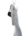 Velvet Matelasse Mini GG Marmont Shoulder Bag Black