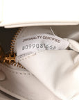 Patent Maxi Intrecciato Cassette Crossbody Bag White