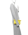 Smooth Calfskin La Petite Pochette Rond Carre Yellow