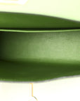 Epsom Mini Kelly Sellier 20 Vert Yucca