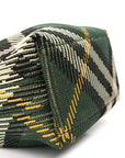 Canvas Knitted Check Mini Peg Duffle Bag Ivy