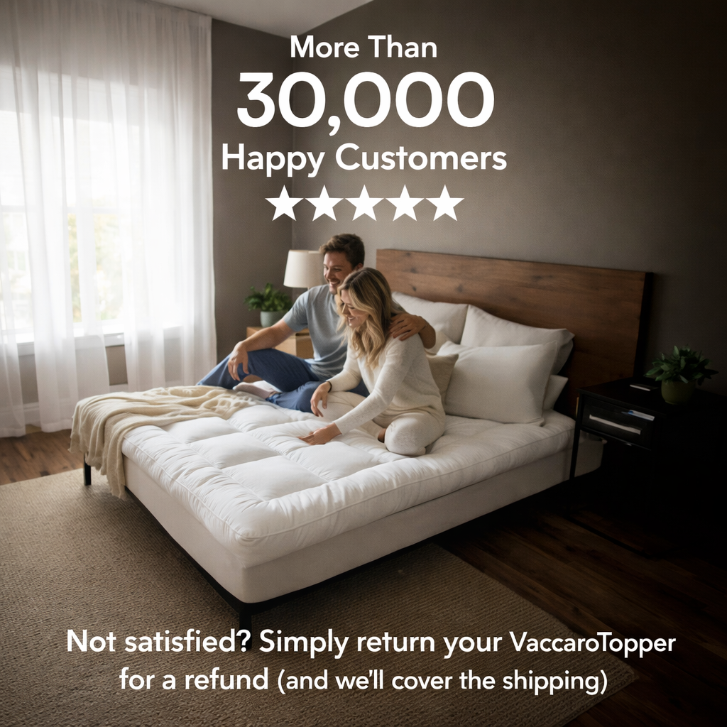 Topper Materasso Lussuoso e Spesso VaccaroTopper™