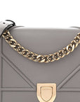Grained Calfskin Medium D1ORama Flap Bag Gris