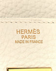 Taurillon Clemence Birkin 30 White