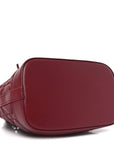 Lambskin Cannage Miss D1OR Bucket Bag Cherry Red