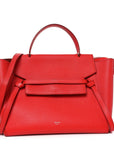 Grained Calfskin Mini Belt Bag Vermillion