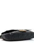 Nappa FF 1974 Embossed Large Baguette Black