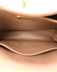 Natural Smooth Calfskin Mini Rodeo Top Handle Handbag Latte