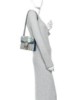 GG Supreme Monogram Blooms Mini Dionysus Shoulder Bag Beige Navy Vintage Blue