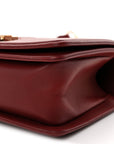 Lambskin Quilted Small Boy Flap Burgundy