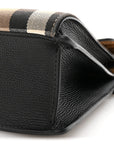 Derby Calfskin House Check Small Macken Crossbody Bag Black