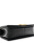 Lambskin Quilted Medium Boy Flap Black