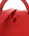 Taurillon Mini Capucines Monochrome Red