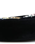 Velvet Matelasse Crystal Star GG Marmont Belt Bag 75 30 Black