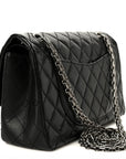 Aged Calfskin Quilted 2.55 Reissue 225 Flap Black