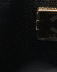 Lambskin Quilted Mini Rectangular Flap Black