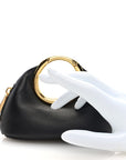 Lambskin Le Porte Calino Ring Top Handle Bag Black