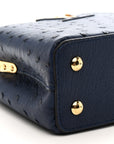 Ostrich Capucines Mini Indigo