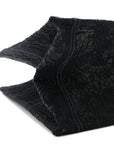 Embroidered 3D Macrame D-Lace Sun Medium Book Tote Black