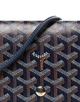 Goyardine Plumet Wallet Clutch Navy
